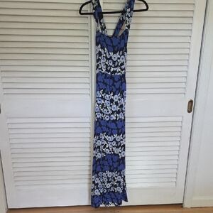 Maeve Blue and White Floral Dress